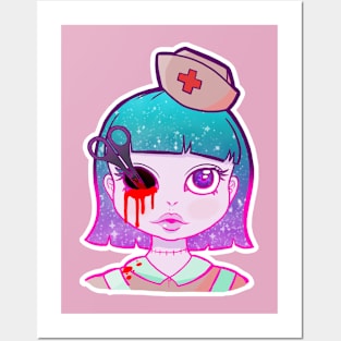 Bloody-cute nurse Posters and Art